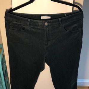 Loft Deep Green Corduroy Pants